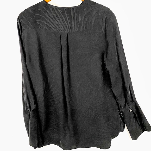 EQUIPMENT Jacquard Silk Bell Sleeve Blouse - Picture 6 of 12